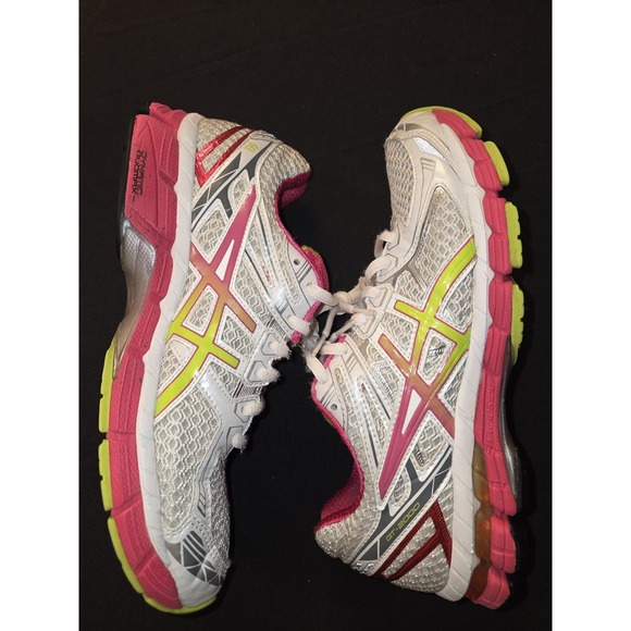 Asics GT-2000 Womens 8 Shoes White Running‎ Sneaker 1012B506 Gym Athletic - Picture 1 of 10